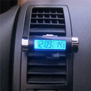 Car LCD Clip-on Digital Backlight Automotive Thermometer Clock Calendar SN
