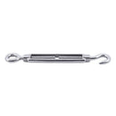M6 6mm Threaded Stainless Steel Hook Eye Type Die Cast Turnbuckle 5.7 inch