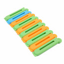 10x Portable New Kitchen Storage Food Snack Seal Sealing Bag Clip Sealer Cla Hn