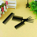 10 Piece Comb Set Hair Styling Professional Black Brush U5E1 U8Q6 X6Z8 Barb S7C9