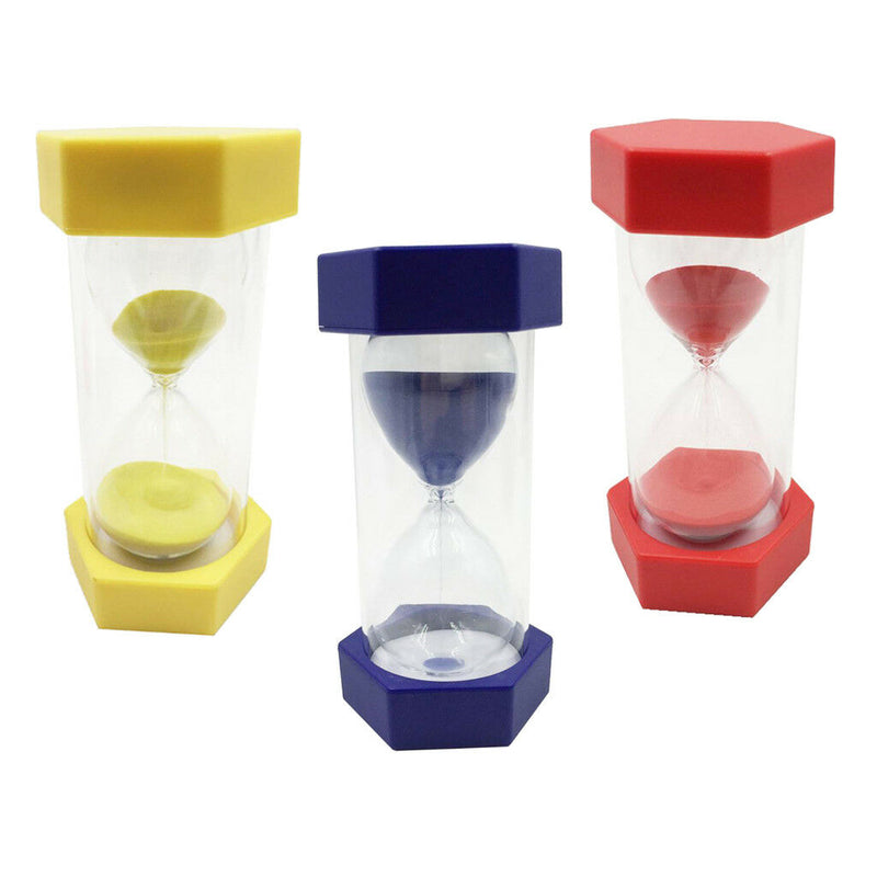 1/2/3 Mins Hourglass Sandglass Sand Timing Cooking Tea Coffee Timer Clock