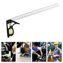 Machinist Precision Edge Square Ruler Angle Ruler  Stainless Steel Protrac BOI