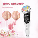 7 Modes LED Photon Ultrasound Ion RF Electroporation Beauty Device (White)