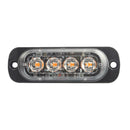12V 4LED Light Car Truck Side Marker Indicator Turn Signal Lamp (Yellow)