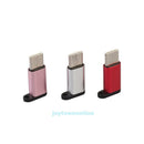 6pc Aluminum USB 3.1 Type C Male to Micro USB Female Adapter Converter Connector