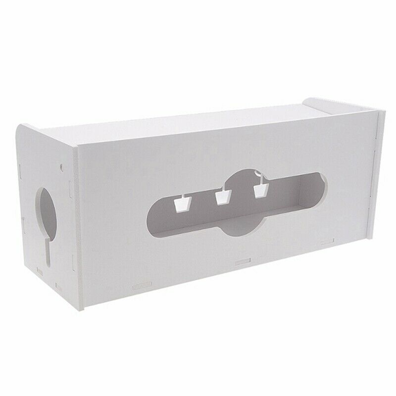 Rectangular Cable Storage Box Wire Management Socket Power Strip Cord Stora R3I2