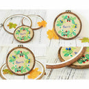 Embroidery Hoops and Cross Stitch Hoops | Imitated Wood Display Frame - Cir H6I9