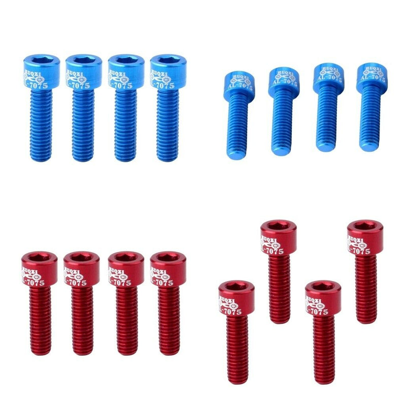 16 Pieces CNC Aluminum Alloy M5x17mm  Handlebar Screw Stem Bolts