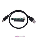 2.5" SATA Female HDD SSD USB 2.0 To 7+15Pin SATA Adapter Converter