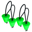 Set 4 Durable Green Rubber Universal Kayak Scupper Plugs Drain Holes Stopper
