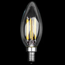 Dimmable E12 6W COB Edison Candle Flame Filament LED Light Bulb Lamp 10*3.5 Y6P1