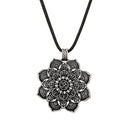 Yoga Lotus Mandala Necklace Tibetan Buddhist Protection Pendant