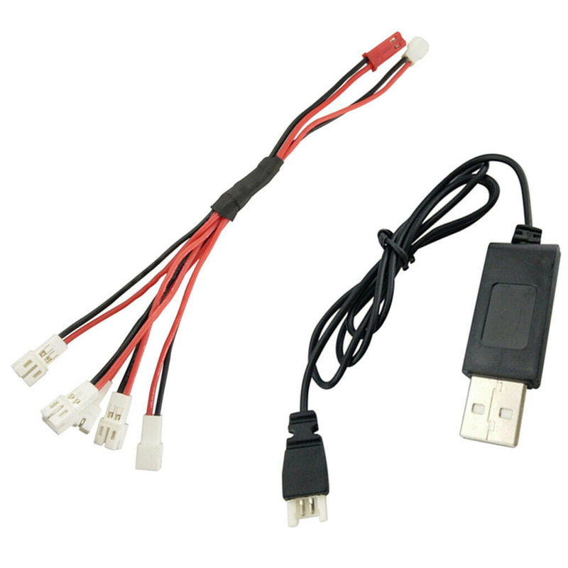 Multi Output Cable&2.0 Connector USB Charging Line for RC Wltoys V911 V922 H36