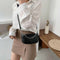 Stone Leather Shoulder Handbags Women Chain Armpit Messenger Bags (Yellow) A