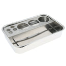 Stainless Steel Dental Instrument Tool Storage Box Sterilization Tray