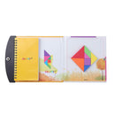 150pcs Puzzles Magnetic Tangram Kids Toys Challenge Your IQ Magic Book Set