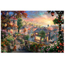 1000pcs Paper Puzzle Scenery Jigsaw Educational Toys for Adults Kids (F)