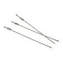 100pcs Stainless Steel Screw Locking Wire Keychain Cable Key Rings Outdoor  R2B2