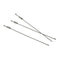 100pcs Stainless Steel Screw Locking Wire Keychain Cable Key Rings Outdoor  R2B2