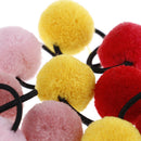 10pcs baby hair accessories cute hairball baby girls head wear rubber bands FT