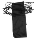 Black Soft Microfiber Drawstring Cleaning and Storage Pouch Bag for Sunglasses