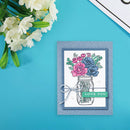 DIY Seal Flower Bottle Cutting Die Pocket Decor Kits (03 Cutting Die+Seal)