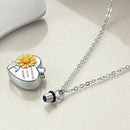 Heart Pendant Cremation Urn Memorial For Ashes Women Necklace Jewelry Gift Daily