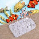Fish Coral Silicone Fondant Mold Sea Cake Pastry Border Decorating Icing Mould