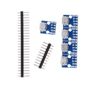 5Pcs Female Micro USB to DIP Adapter Converter 2.54mm PCB Breakout Board JR