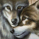 Full round diamond 5D DIY diamond embroidery wolf couple diamond painting C