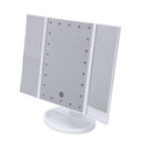 3 Folding 22 Leds Portable Led Makeup Mirror Luminous Desktop Cosmetic Lamp
