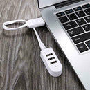 Mini 3Port USB 2.0 Multi High Speed HUB Splitter Expansion For Desktop Laptop PC