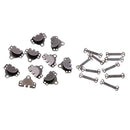 20 Sets/pack Metal Iron Trouser Hooks & Bar Fasteners for Sewing Accessories