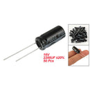 50 Pcs 10x20mm 2200uF 16V Radial Lead Electrolytic Capacitor M9F9