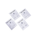 100XSilver Professional Type Plastic Earring Studs Holder Display Hang.Cards Bj