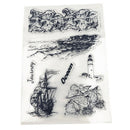 Coastline and lighthouse tower Silicone Stamp DIY Scrapbooking Photo Album*DecME