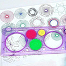 1pcs Multifunctional Children Variety Spirograph Drawing V Plastic Color Ru M1P8