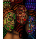 5D DIY Full Drill Diamond Painting Masked Women Cross Stitch Embroidery Kit