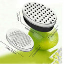 Kitchen Stainless Double Sided Fruits Cheese Grater Blades +Container Box Kit