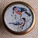 Shabby Chic Bird Print Cabinet Drawer Dresser Handle Pull Knob Hardware