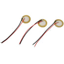 3-pack 25mm Piezoelectric Disk Elements with 2 inch Leads W4S6