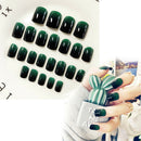 Designer nail tips false french full cover nails art decor finger 24 ME