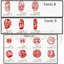Chinese Traditional Five Dragons Scarlet Carving Sculpture Name Stone Jade Seal