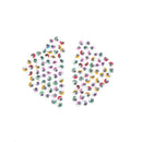 100x Coloured Eyelashes Wiggly Wobbly Googly Eyes Lash   (Color: Multicolor LJ