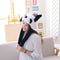 Plush Panda Hat Dancing Ear Flap Hat with Paw Cartoon Cute Animal Plush Toys