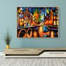 Full Round Drill Rhinestone Picture DIY Lighting Street 5D Diamond Painting