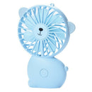 Usb Handheld Fan Cute Cartoon Three-Speed Big Wind Night Light Charging Han