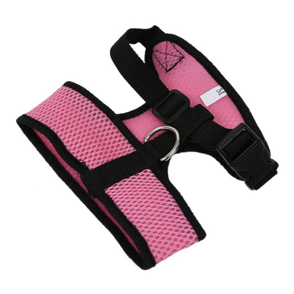 Pink Portable Pet Harness Leash - Size M