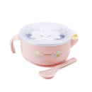 Cute Kids Stainless Steel Injection Bowl Spoon Baby Food Feeding Tableware