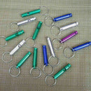 5x Camping Hiking Survival Aluminum Alloy Emergency Whistle With Keyring